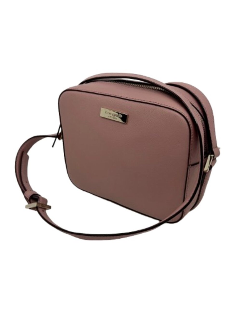 KATE SPADE~Newbury Lane~SAFFIANO LEATHER CROSSBODY CAMMIE BAG ROSE PINK NEAR NEW